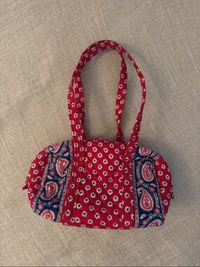 Quilted Red Paisley Tote Bag by Vera Bradley